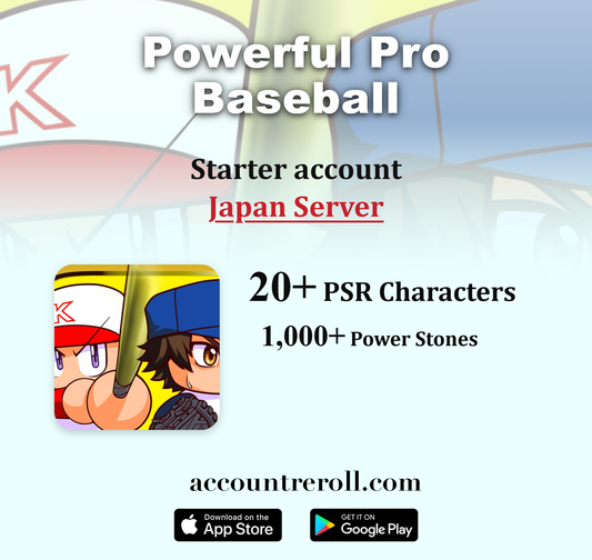 Powerful Pro Baseball Starter Account with PSR Characters [Japan]