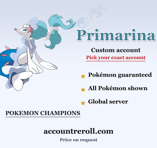 Primarina Pokemon Champions Custom Account