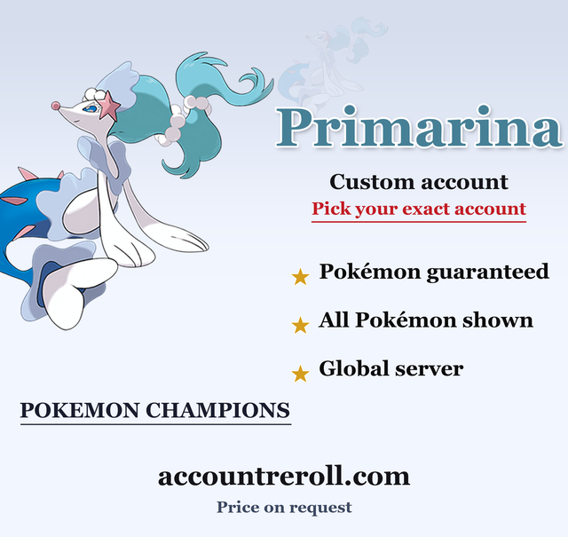Primarina Pokemon Champions Custom Account