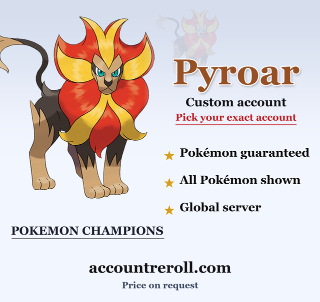 Pyroar Pokemon Champions Custom Account