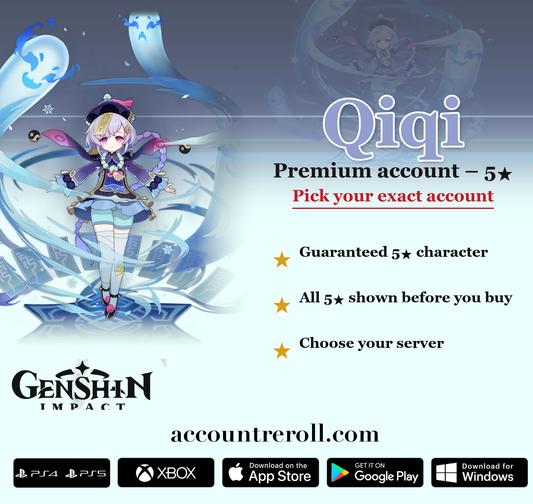 Qiqi Genshin Impact Premium Custom Account