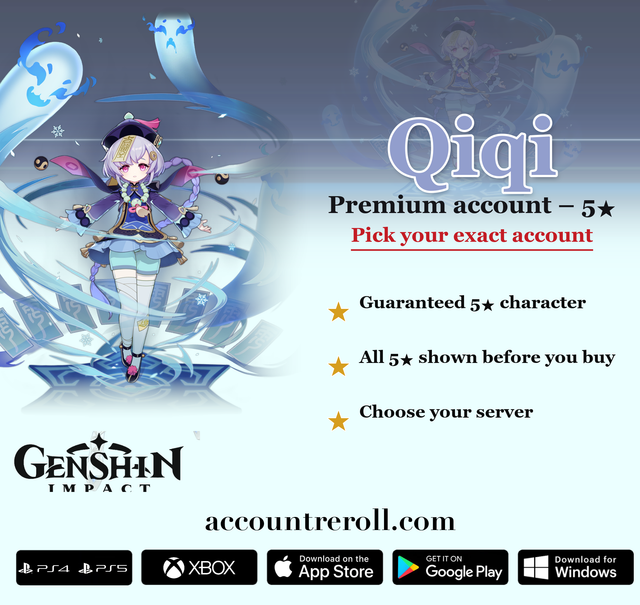 Qiqi Genshin Impact Premium Custom Account