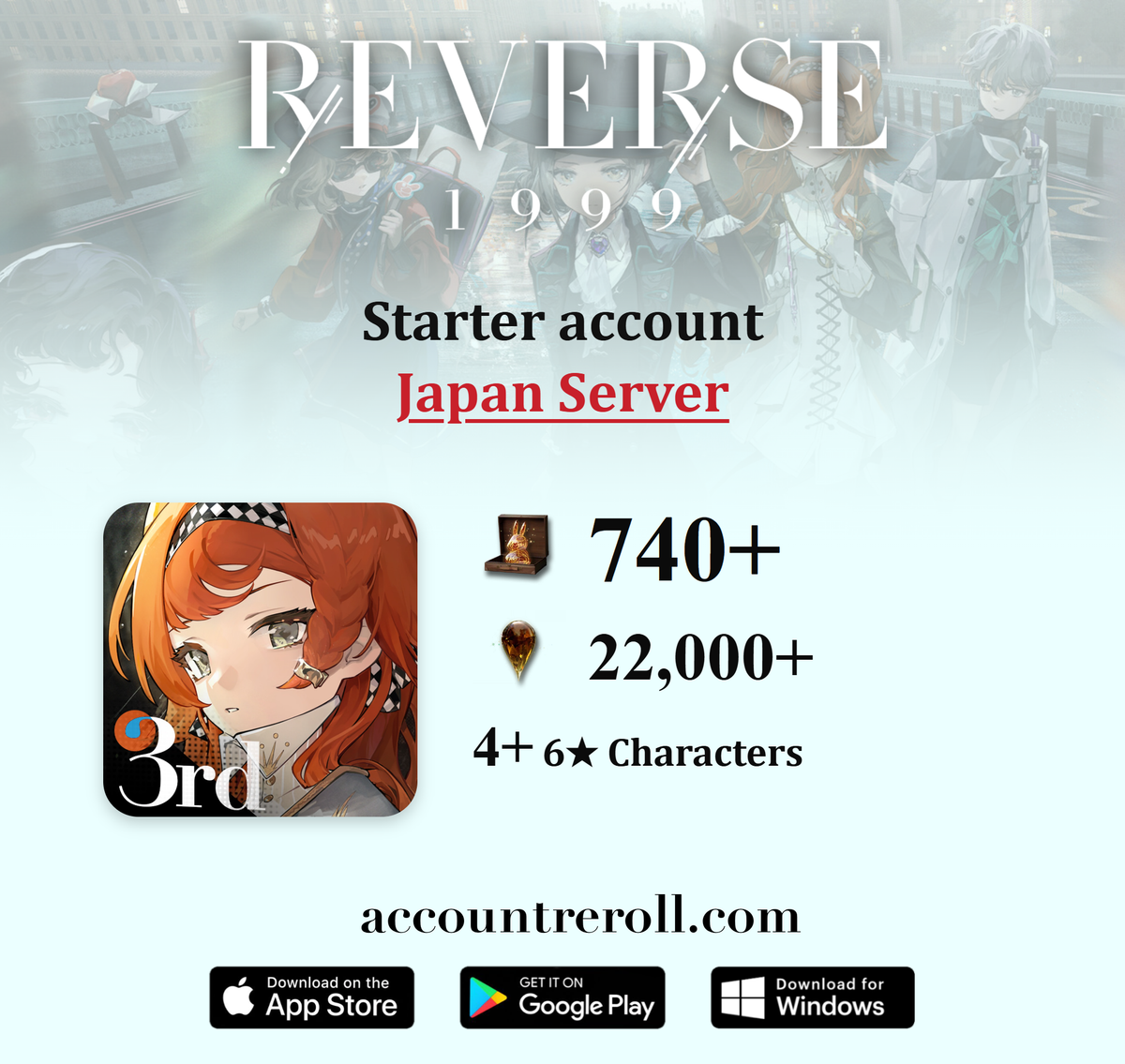 Reverse: 1999 Starter Account with Unilogs [Japan]
