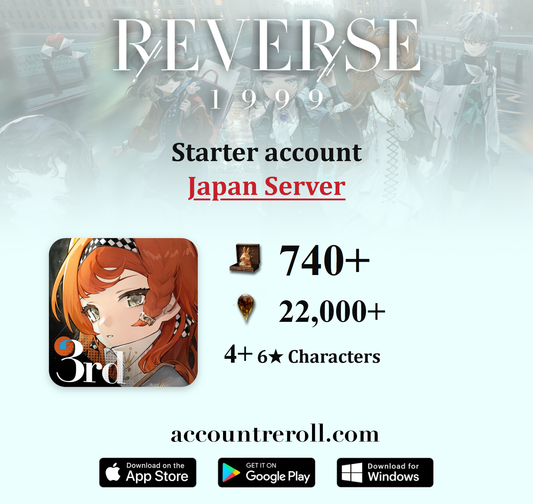Reverse: 1999 Starter Account with Unilogs [Japan]