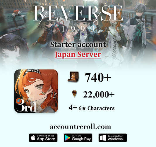 Reverse: 1999 Starter Account with Unilogs [Japan]
