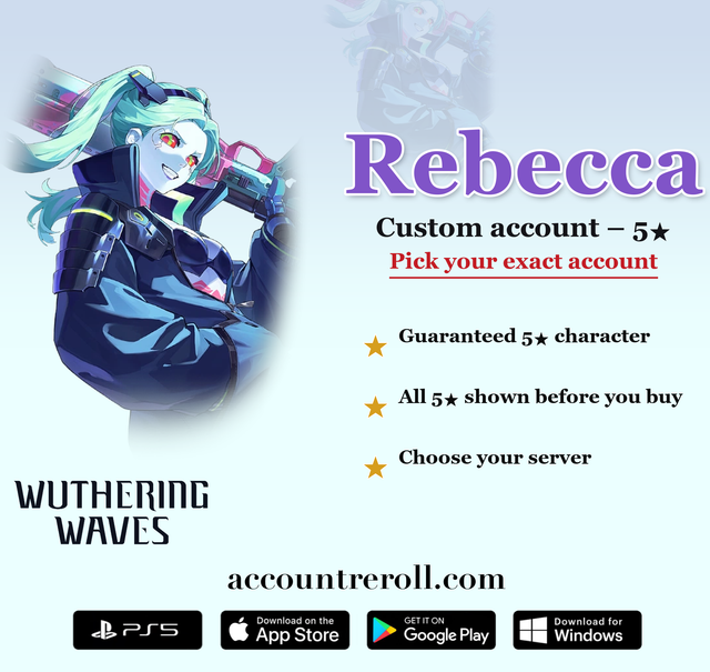 Rebecca Wuthering Waves Custom Account