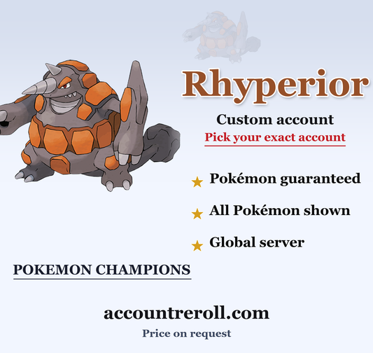 Rhyperior Pokemon Champions Custom Account