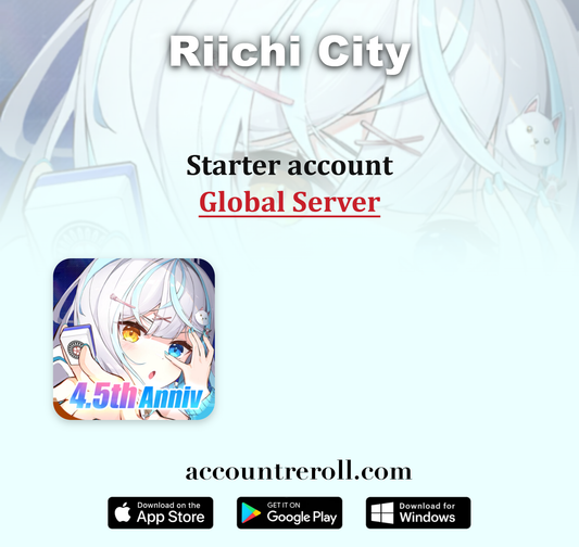 Riichi City Starter Account with Recruitment Tickets [Global]