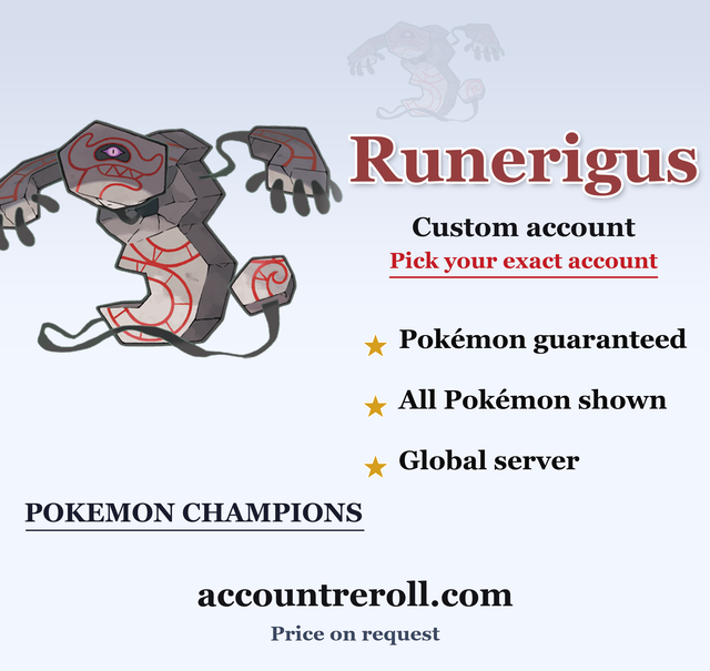 Runerigus Pokemon Champions Custom Account