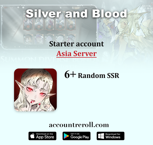 Silver and Blood Starter Account with Limited Vassals [Asia]