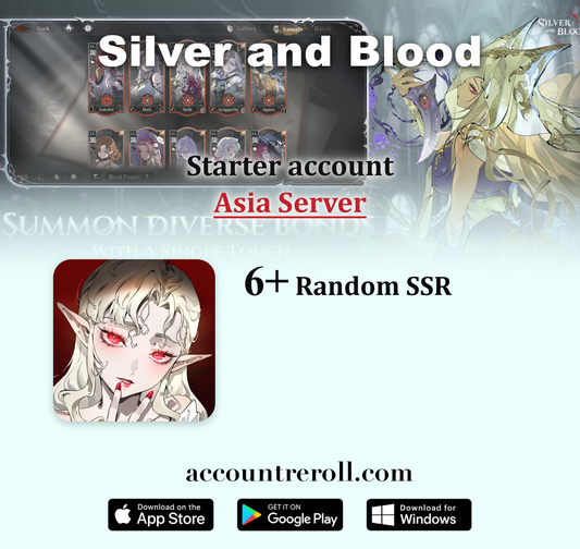 Silver and Blood Starter Account with Limited Vassals [Asia]