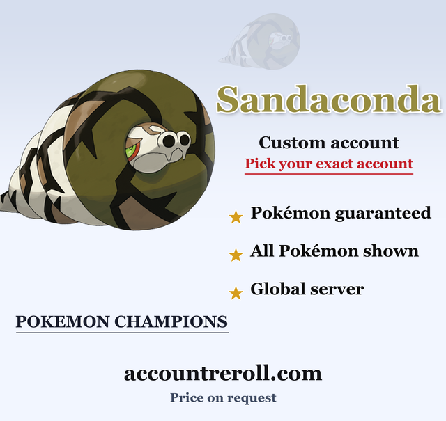 Sandaconda Pokemon Champions Custom Account