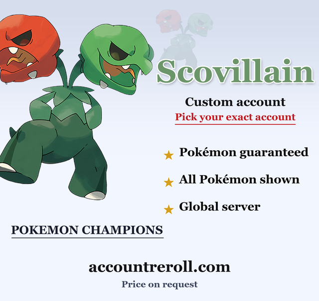 Scovillain Pokemon Champions Custom Account