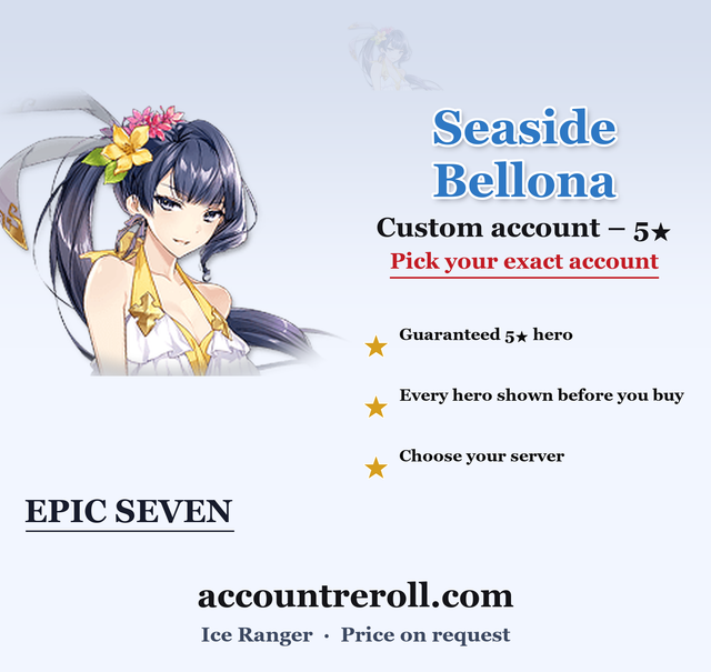 Seaside Bellona Epic Seven Custom Account