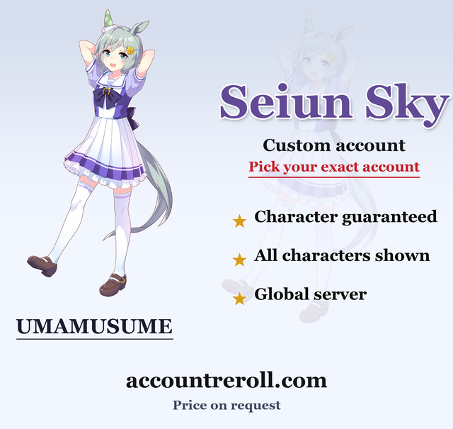 Seiun Sky Umamusume Custom Account