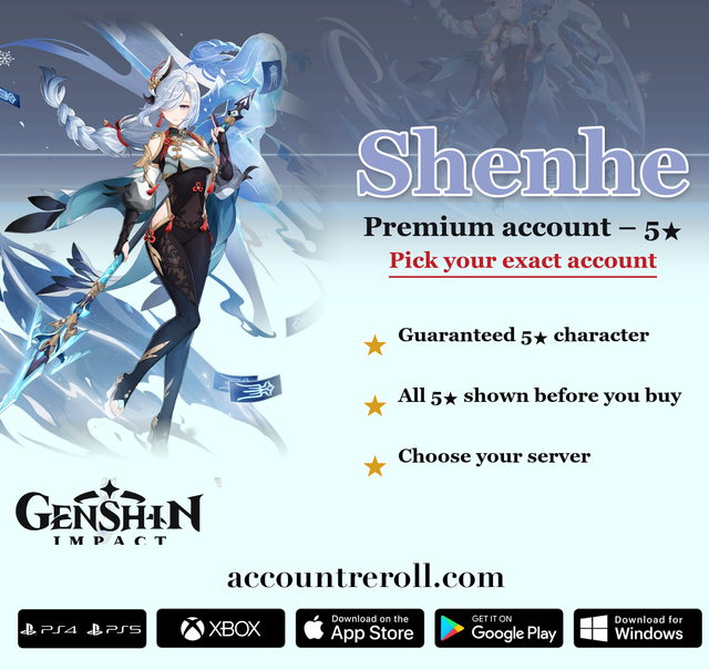 Shenhe Genshin Impact Premium Custom Account
