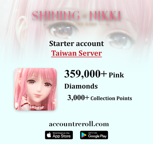 Shining Nikki Starter Account with Pink Diamonds [Taiwan]