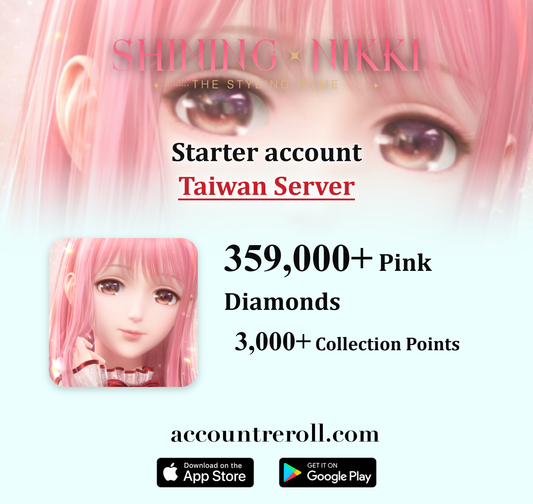 Shining Nikki Starter Account with Pink Diamonds [Taiwan]