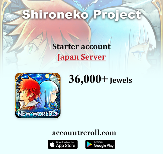 Shironeko Project Starter Account with Jewels [Japan]