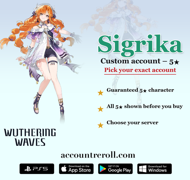Sigrika Wuthering Waves Custom Account