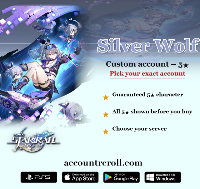 Silver Wolf Honkai Star Rail Custom Account