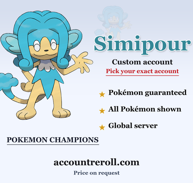 Simipour Pokemon Champions Custom Account