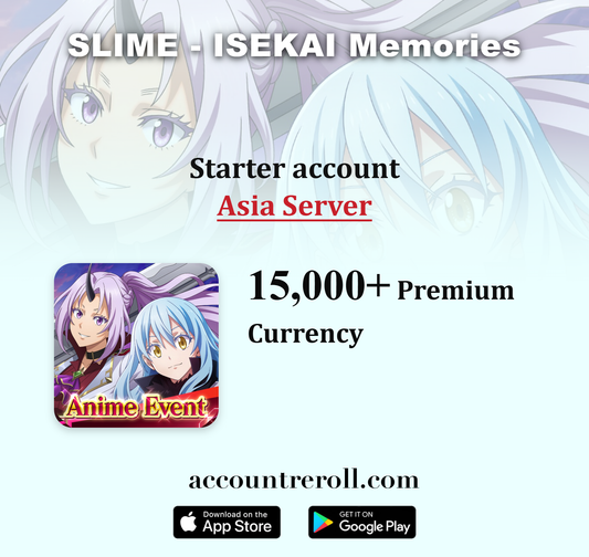 SLIME - ISEKAI Memories Starter Account with 5★ Characters [Asia]