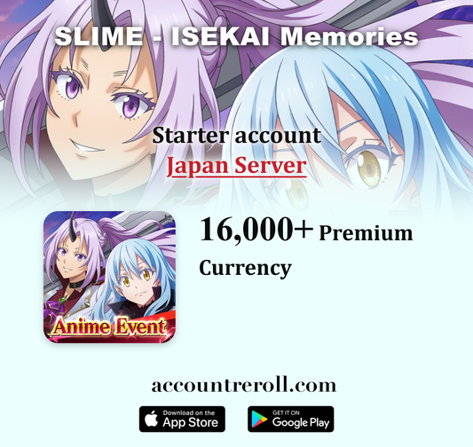 SLIME - ISEKAI Memories Starter Account with 5★ Characters [Japan]