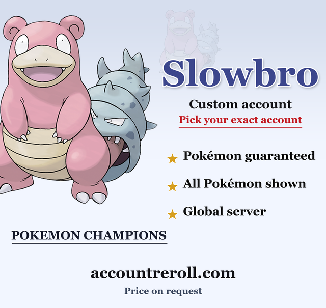 Slowbro Pokemon Champions Custom Account