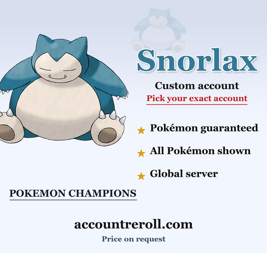 Snorlax Pokemon Champions Custom Account