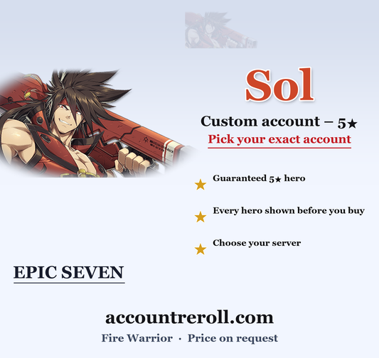 Sol Epic Seven Custom Account