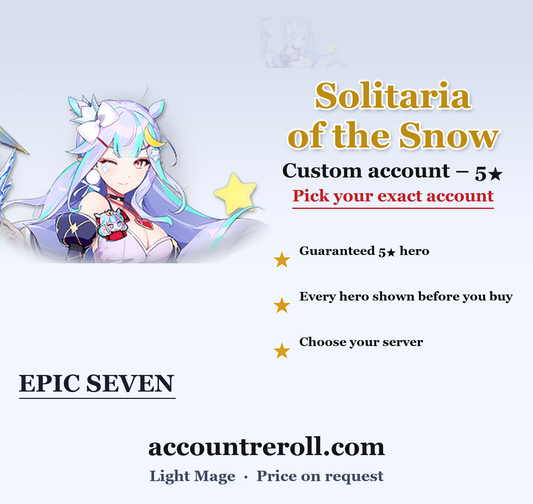 Solitaria of the Snow Epic Seven Custom Account