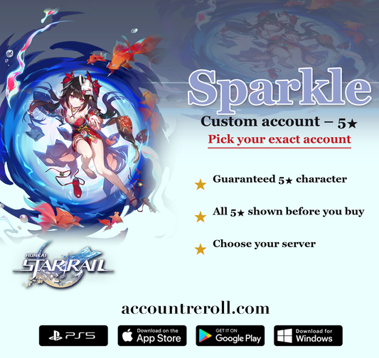 Sparkle Honkai Star Rail Custom Account
