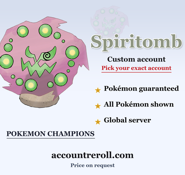Spiritomb Pokemon Champions Custom Account