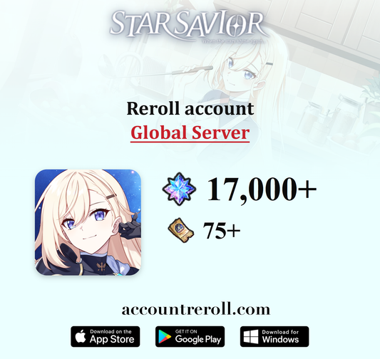 Star Savior Reroll Account with Starlight Stones [Global]