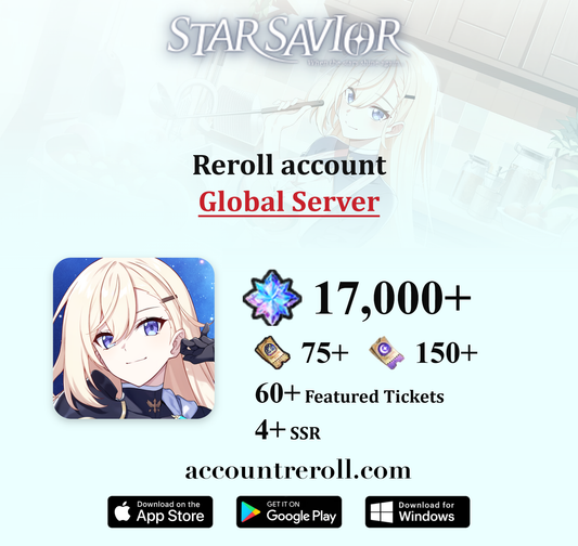 Star Savior Reroll Account with Starlight Stones [Global]