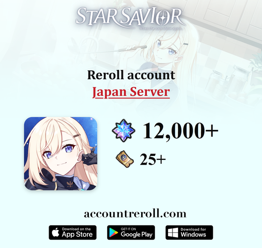Star Savior Reroll Account with Starlight Stones [Japan]