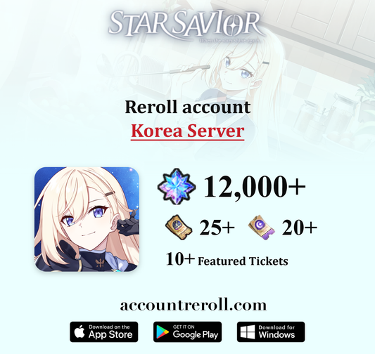 Star Savior Reroll Account with Starlight Stones [Korea]