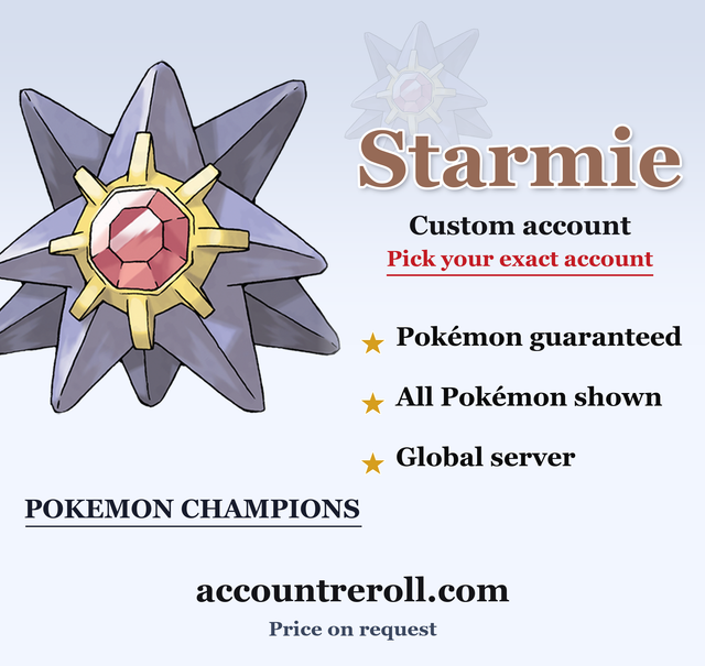 Starmie Pokemon Champions Custom Account