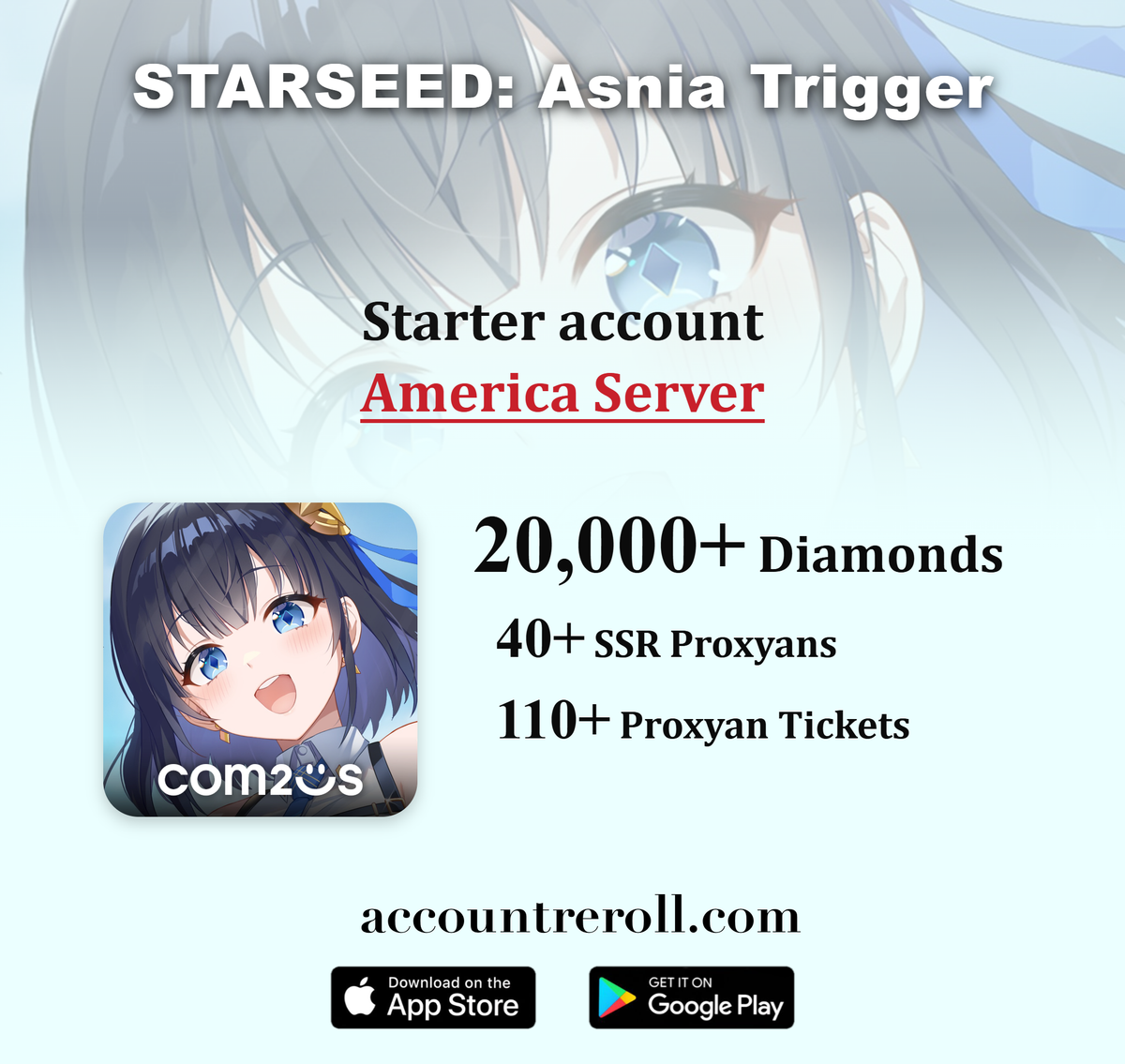 STARSEED: Asnia Trigger Starter Account [America]