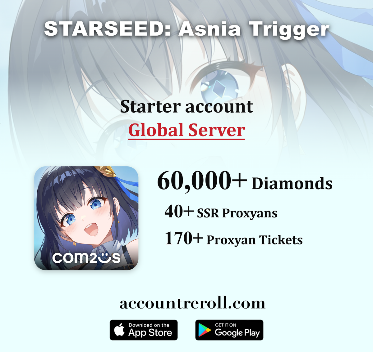 STARSEED: Asnia Trigger Starter Account [Global]