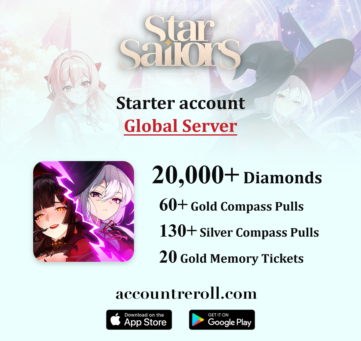 Star Sailors Starter Account with Heidi & Diamonds [Global]