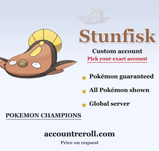 Stunfisk Pokemon Champions Custom Account