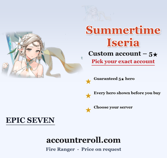 Summertime Iseria Epic Seven Custom Account