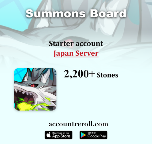 Summons Board Starter Account with Stones [Japan]