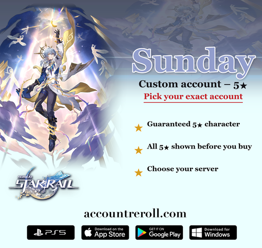 Sunday Honkai Star Rail Custom Account