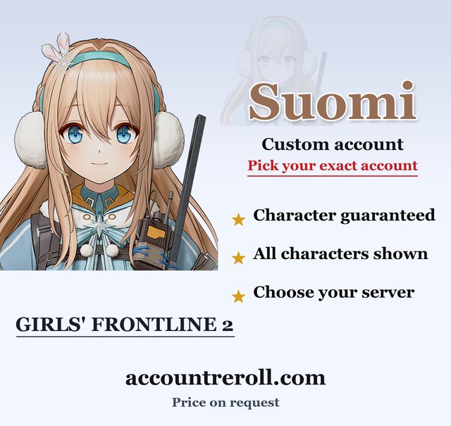 Suomi Girls' Frontline 2 Custom Account
