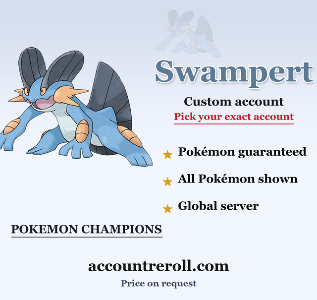 Swampert Pokemon Champions Custom Account