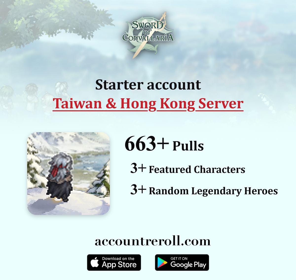 Sword of Convallaria Starter Account with Pulls [Taiwan & Hong Kong]