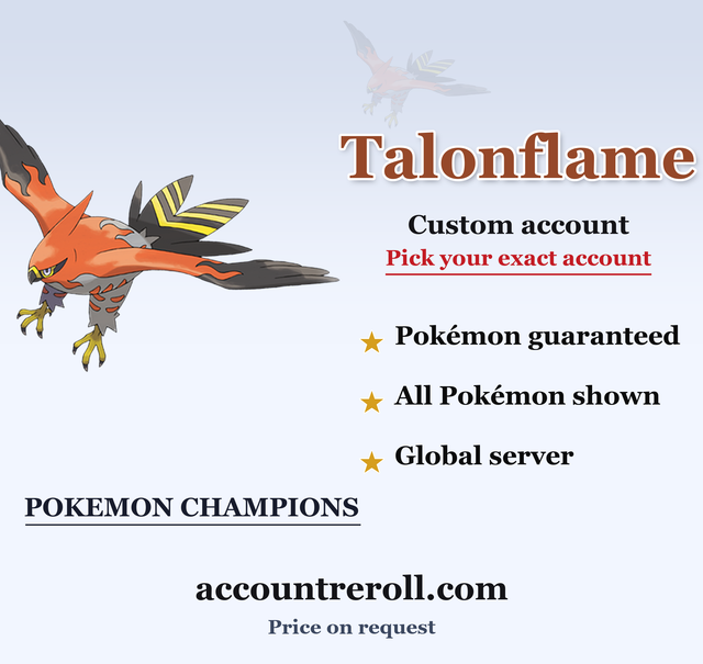 Talonflame Pokemon Champions Custom Account